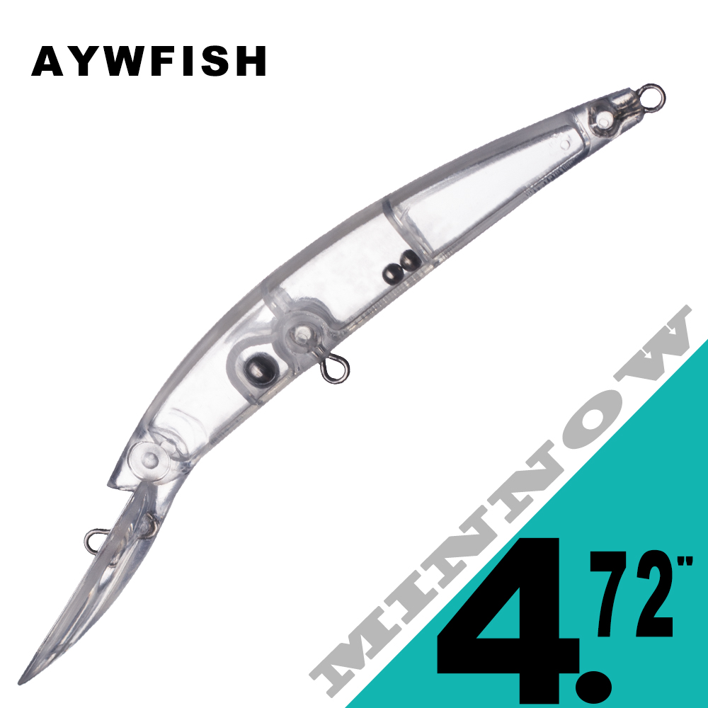 Fishing Lure Jerkbait - AYWFISH 15PCS Minnow Artificial Hard Bait