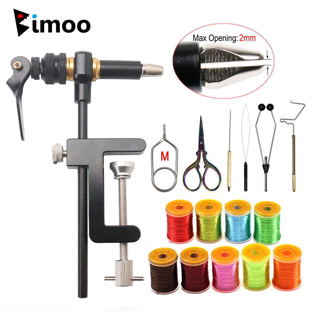 Fishing Lure Jig - Bimoo 360° Rotation C-Clamp Fly Tying