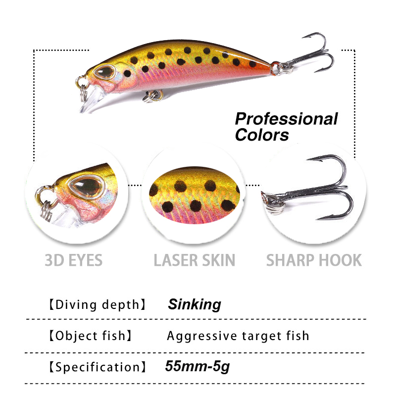 WESTBASS 1PX Micro Minnow Lure - Fishing Lure Crankbait review and price