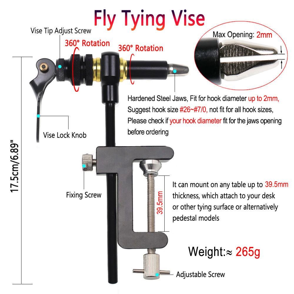 Bimoo 360° Rotation C-Clamp Fl - Fishing Lure Jig review and price
