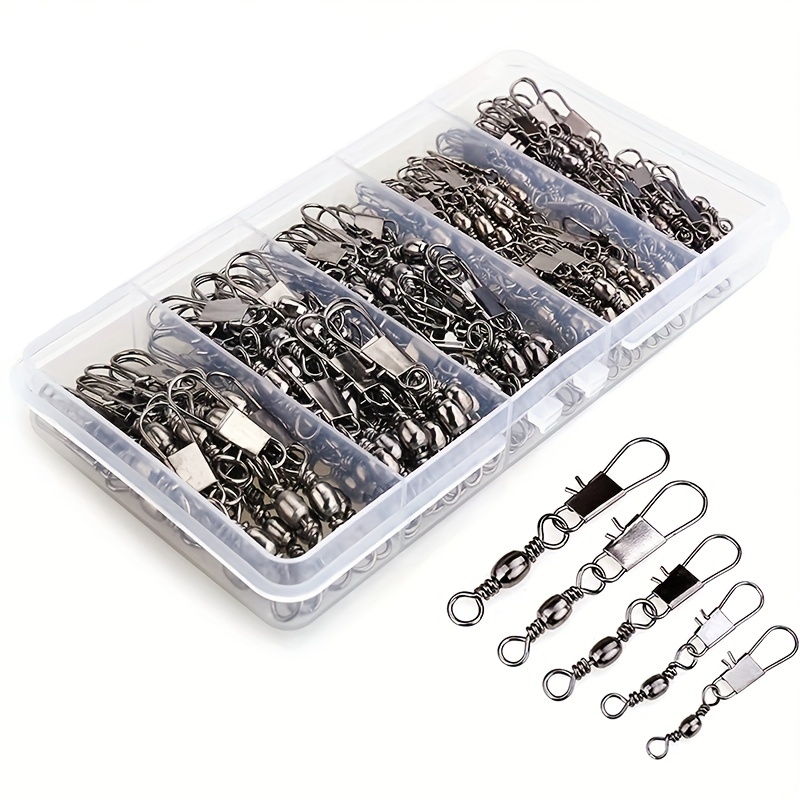 50/200pcs Barrel Snap Swivel F - Fishing Lure Accessories review and price